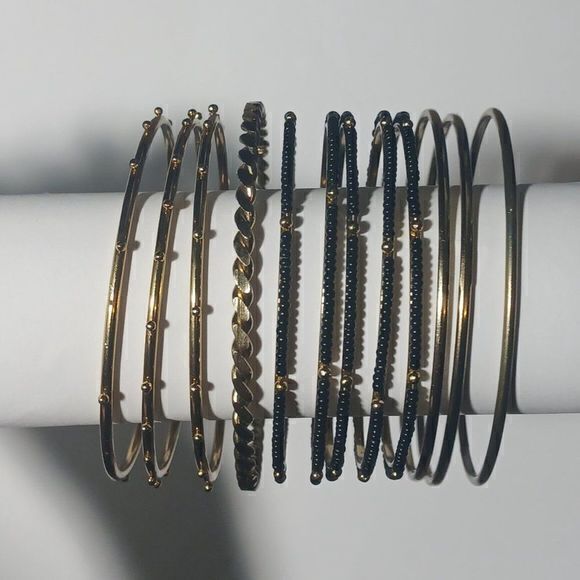 Amrita Singh Monaco Bangle Bracelets, Set of 15 - Picture 2 of 9